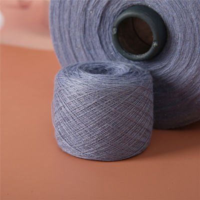 Recyclable Lightweight Spun Wool Yarn , Moistureproof Dyed Polyester Spun Yarn