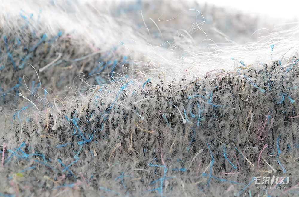 Recycled Mohair Sequin Wool Yarn Multi Function For Cardigans